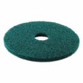 Pinpoint 16 in. Standard Diameter Heavy-Duty Scrubbing Floor Pads - Green PI2950481